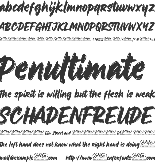 Braves Factor font preview