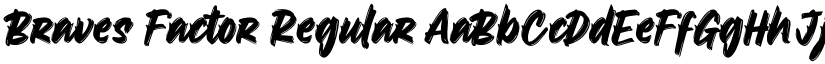 Braves Factor Regular font