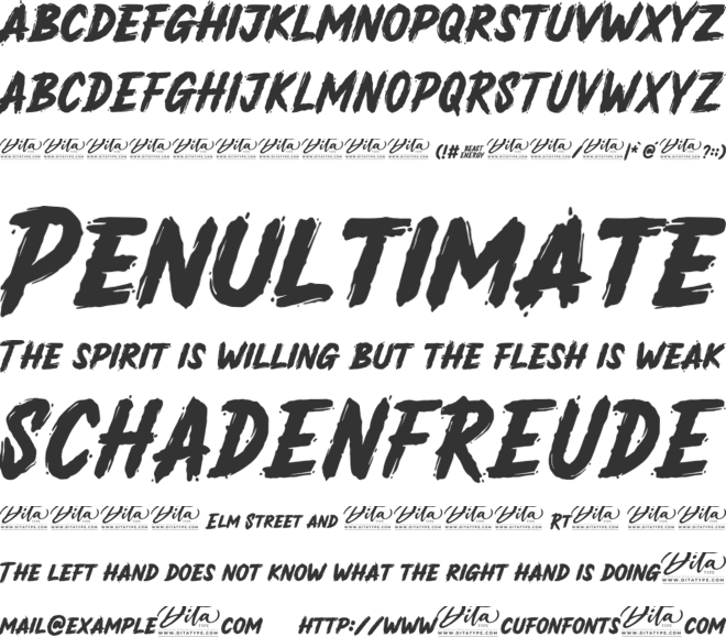 Beast Energy font preview