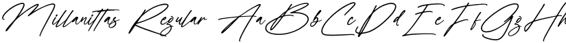 Millanittas Regular font