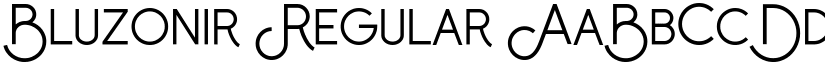 Bluzonir Regular font