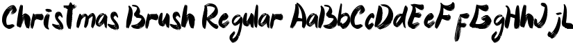 Christmas Brush Regular font