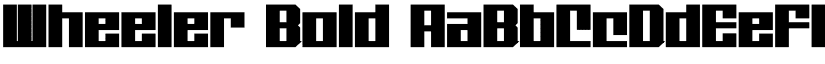 Wheeler Bold font