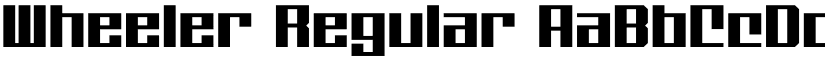 Wheeler Regular font
