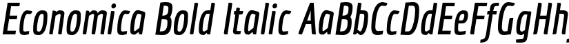 Economica Bold Italic font