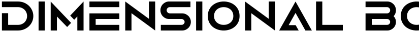 Dimensional Bold font
