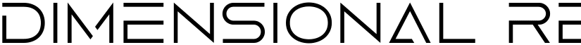 Dimensional Regular font