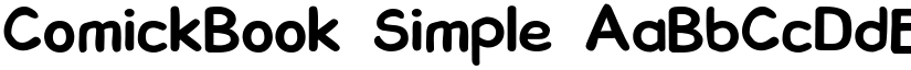 ComickBook Simple font