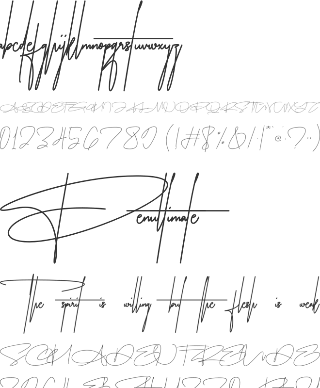 Trimaulidha font preview