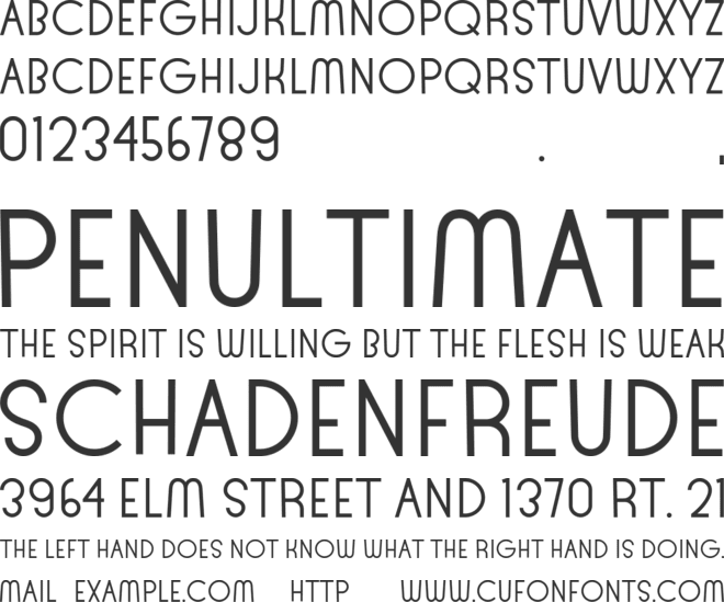Sublem font preview