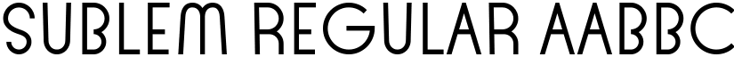 Sublem Regular font