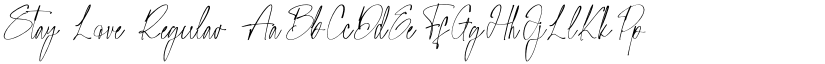 Stay Love Regular font