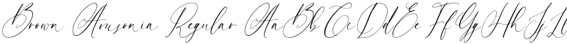 Brown Amsonia Regular font