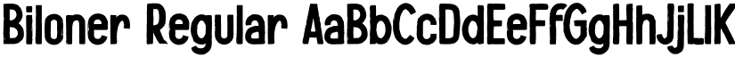 Biloner Regular font