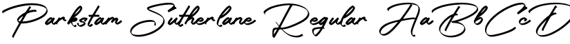Parkstam Sutherlane Regular font