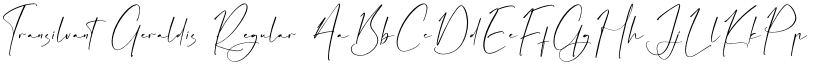 Transilvant Geraldis Regular font