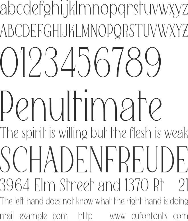Queen Serif font preview