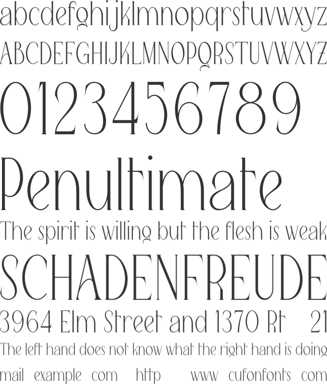 Queen Serif font preview