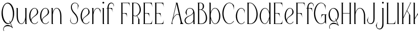 Queen Serif FREE font