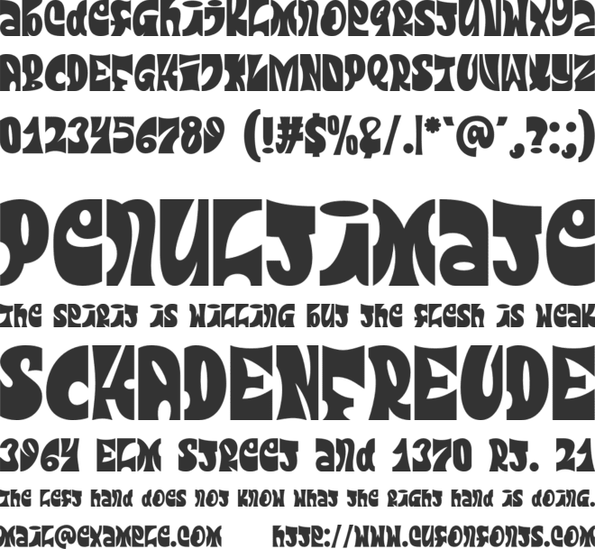 Brandzet font preview
