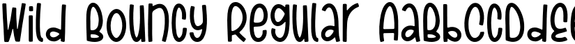 Wild Bouncy Regular font