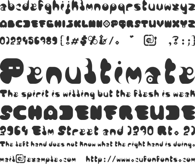 Abtox 98 COLD FLOWERS font preview