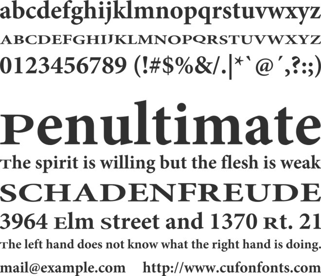 DreamWorks Serif II font preview