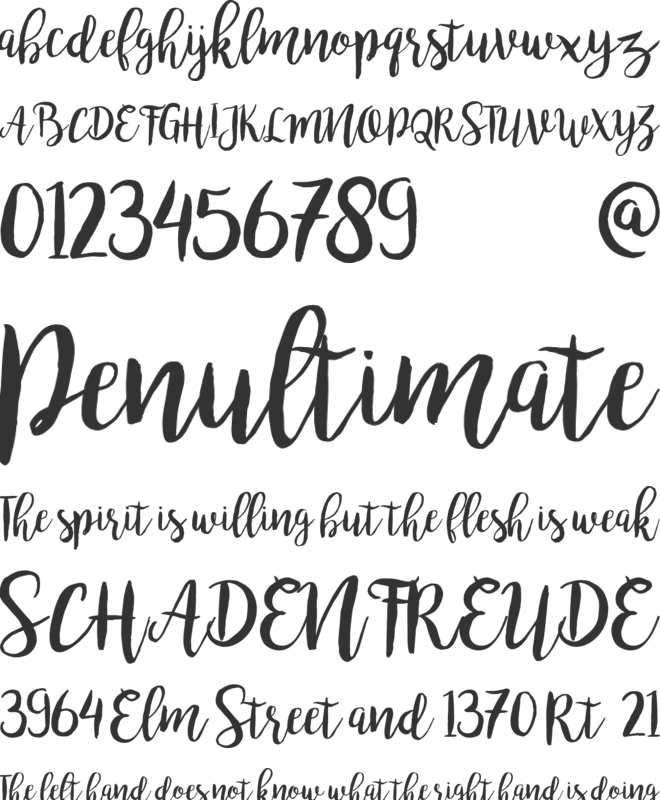 bromello font preview