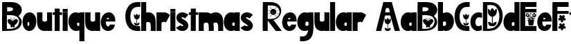 Boutique Christmas Regular font