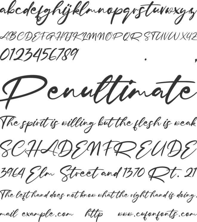 Cintaiku font preview