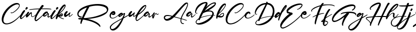 Cintaiku Regular font