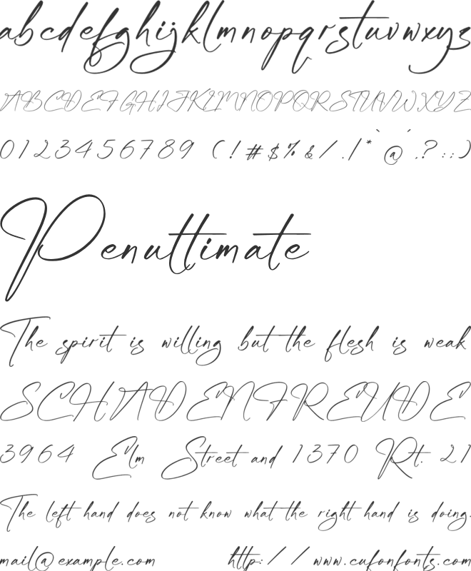 Hatboury Glenstar font preview