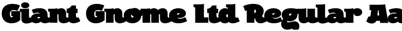 Giant Gnome Ltd Regular font
