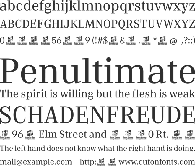 EVERY HEADLINE font preview