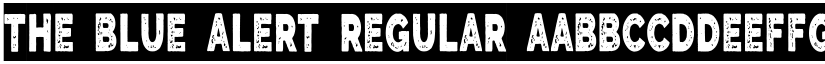 The Blue Alert Regular font