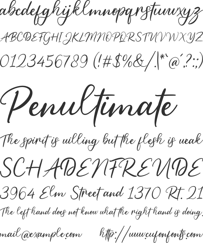 Butter Cup font preview