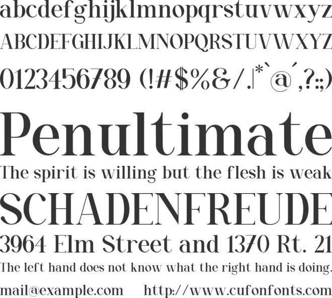 Migontama font preview