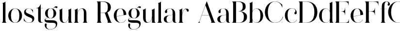lostgun Regular font