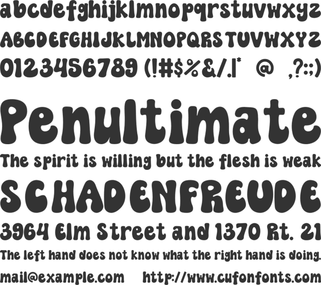 NOPELIA MOMENT font preview