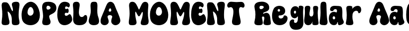 NOPELIA MOMENT Regular font