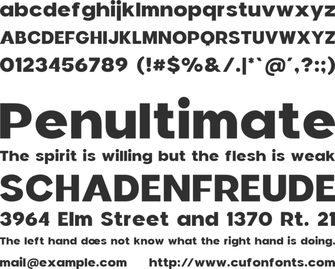 Arcens Display font preview