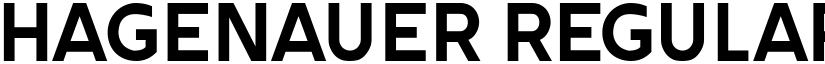 Hagenauer Regular font