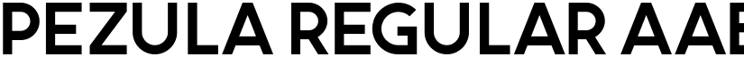 Pezula Regular font