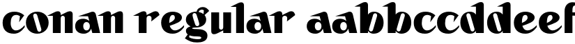 Conan Regular font