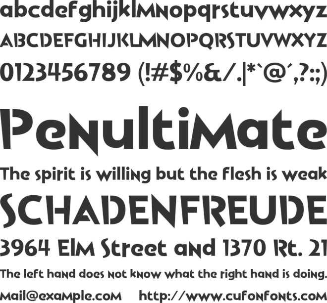 Biskan Ribbons font preview