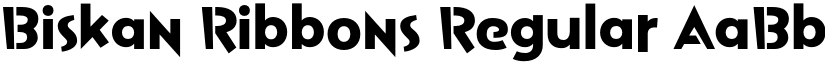 Biskan Ribbons Regular font