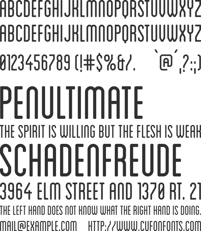 Blanch Condensed font preview