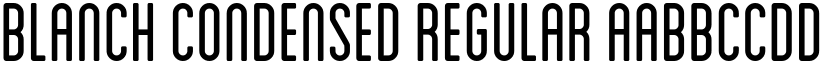 Blanch Condensed Regular font