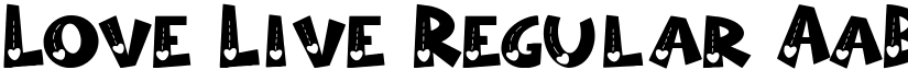 Love Live Regular font
