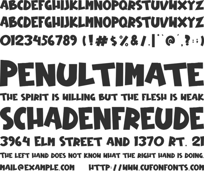 New Year Page font preview